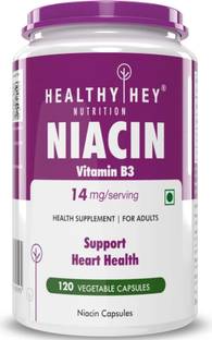 HealthyHey Nutrition Niacin - Vitamin B3-120 Veg. Capsules