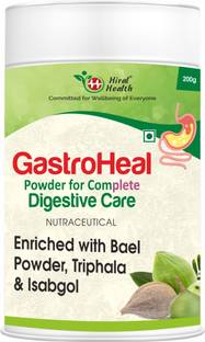 Hiral Health Gastroheal Powder: Ayurvedic 12-Herb, Isabgol (Psyllium Husk) for Gut Health