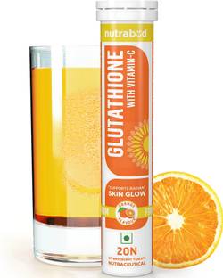 Nutrabud Glutathione 500mg & Vitamin-C Effervescent for Radiant Skin Glow