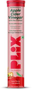 The Plant Fix Plix Apple Cider Vinegar Effervescent Tablet with mother,Vit B6 & B12 for weight loss