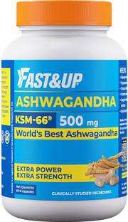 FAST&UP Ashwagandha (KSM-66) 600mg with 5% Withanolides- Natural Vitality Booster