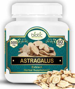 biotic Astragalus Capsules ( Membranaaceus Extarct ) 500mg - 60 Veg Capsules