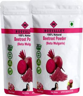 Moovalley Organic Beetroot Powder for Drink, Juice, Face, Hair, Skin, Eating (Beat Root)