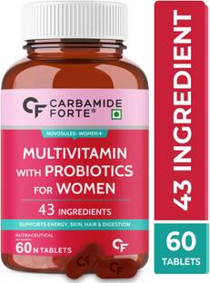 CARBAMIDE FORTE Multivitamin Tablets for Women with Multiminerals and Probiotics Supplement