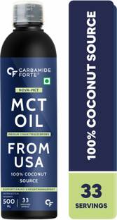 CARBAMIDE FORTE Organic Nova-MCT Oil C8 From USA | Cold Pressed Coconut Oil for Hair