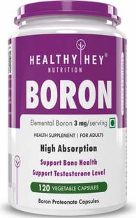 HealthyHey Boron - Advanced Chelated - 120 Veggie Capsules - Gluten Free, Non-GMO