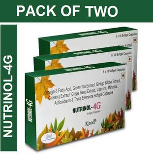 Knoll NUTRINOL-4G CAPSULE FOR HEALTHY HEART AND BODY ANTIOXIDANTS (2*10CAPSULES)