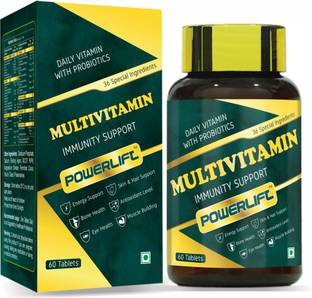 POWERLIFT Multivitamin Tablet for Men&Women With 7 Performance Blends, For Strength, Stamina