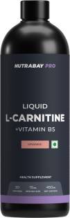 Nutrabay Pro Liquid L-Carnitine + Vitamin B5, Flavor - Orange