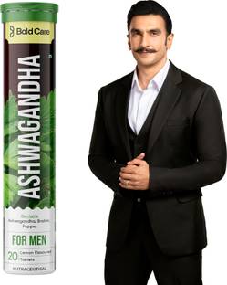 Bold Care Ashwagandha Effervescent Tablets with Brahmi & Pepper|Increased Energy & Stamina