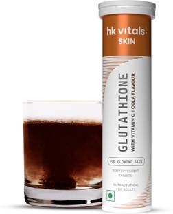 HEALTHKART hk vitals Glutathione Skin Glow Effervescent Tablets with Vitamin C & E, Cola