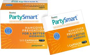 HIMALAYA PartySmart | Prevents hangover | Herbal, Safe, Effective & Clinically Proven