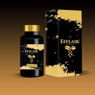 Efflair Testosterone Booster For Men| Supports Vitality|Vegan| (60 Capsules * 600 mg)