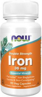 Now Foods Iron 36 mg Double Strength