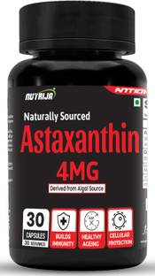 NutriJa Astaxanthin 4mg 30 Capsules – |Supports Cardiovascular Health