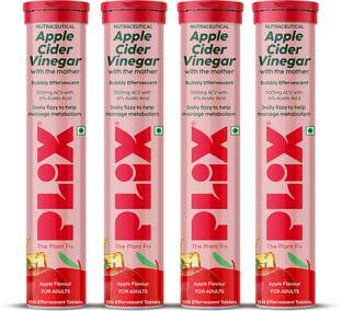 The Plant Fix Plix Apple Cider Vinegar Effervescent Tablet with mother,Vit B6 & B12 for weight loss