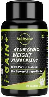 ACTIWOW i-Gain | Helps in gaining weight | Weight Gainers/Mass Gainers (90, No Flavour)