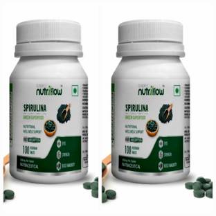nutriflow Galway Spirulina Tablets Pack Of 2(100 Tablets)