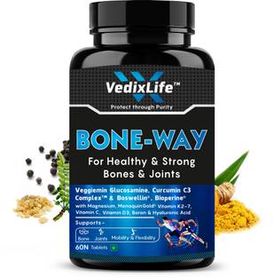 VedixLife Bone-Way For Joint Pain Support Supplements, Flexibility, Lubrication & Strength