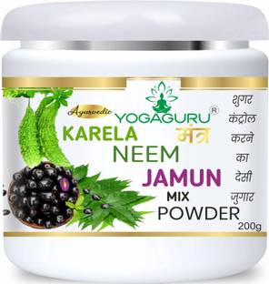 YOGAGURU MANTR Neem Karela Jamun Powder - For Maintaining Blood Sugar Level