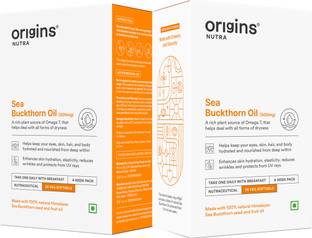 Origins Nutra Sea Buckthorn Oil Reduce Wrinkles & Pigmentation, For Men & Women Pack of 2