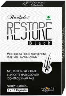Radiplex Restore Black Capsules For Hair Pigmentation & Premature Greying