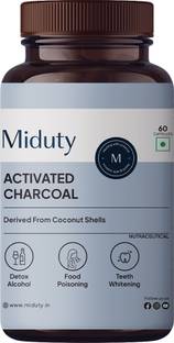 Miduty Activated Coconut Charcoal Edible Supplement-Teeth Whitening, Detox, Microporous