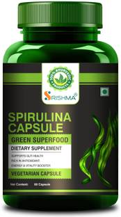 Srishma Spirulina Capsule | GreenSuper Food For Weight Management & Immunity Booster