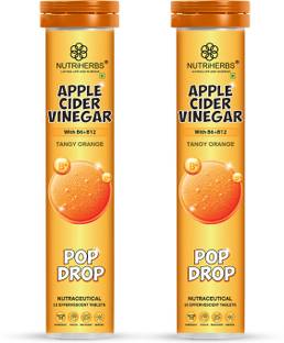 Nutriherbs Apple Cider Vinegar with Vitamin B6 + B12 Tangy Orange 15 Effervescent Tablets