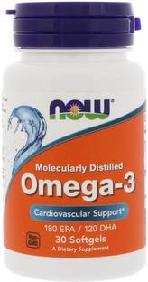 Now Foods Omega-3, Molecularly Distilled, 30 Softgels