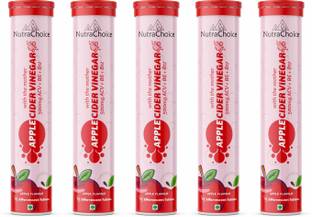 NutraChoice Apple Cider Vinegar for Weight Loss with Mother -75 Effervescent Tablets