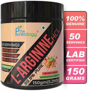 thepureology 99.9% Pure L-Arginine HCL 150 grams|Mix Fruit