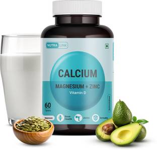 Nutralink Calcium Magnesium Zinc with Vitamin D | For Stronger Bones & Joints