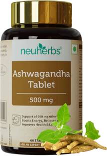 Neuherbs Ashwagandha 500mg - Pure Herbs Extract | Boost Energy & Stress Relief