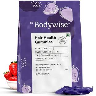 Be Bodywise 5000 mcg Biotin Gummies | 3 Months Pack | Stronger Hair - Nails | Added Sugar