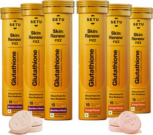 SETU Skin Renew 500mg Glutathione Tablets with Vitamin C for Glowing Skin