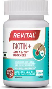 Revital Biotin+ with Amla & DHT Blockers