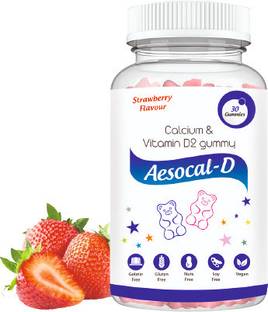 Aesthetic Softcaps Calcium Vitamin D2 Gummies Aesocal-D