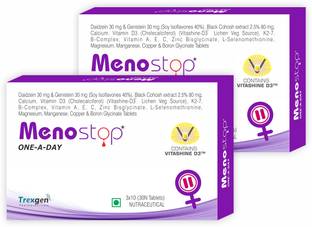 Trexgen MENOSTOP Menopause One-a-day Isoflavones, Black Cohosh Multivitamins & Minerals