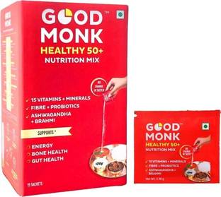 Good Monk Healthy 50+ Nutrition Mix|Energy&Bone Health|Multivitamin,Probiotic,Ashwagandha