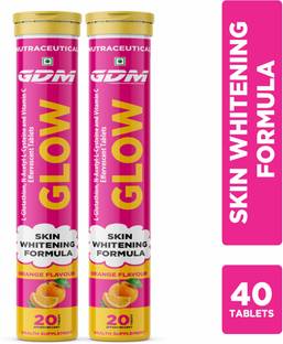 gdm nutraceuticals llp SKIN WHITENING GLOW - L-GLUTATHION,N-ACETYL-L-CYSTEINE & VITAMIN C - ORANGE