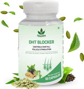 Havintha Plant Based DHT BLOCKER with Ginseng Extract, Green Tea & Biotin for Hair Fall