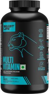 BeastLife Multivitamin For Men & Women With Ginseng Extract, 13 Vitamins & 10 Minerals