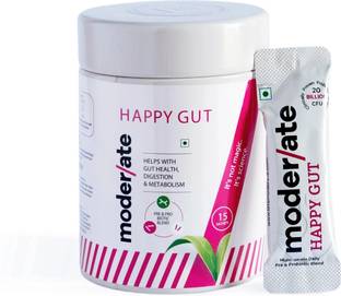 Moderate Happy Gut Pre & Probiotic Supplement | Promote Gut Health, Digestion, Metabolism