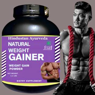 Hindustan Ayurveda Natural Weight Gainer, Whey Supplement, Muscle Gain, Flavor Mango, Pack of 1