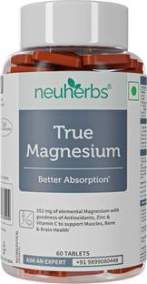 Neuherbs True Magnesium With Antioxidants, Zinc & Vitamin C For Bone & Brain Health