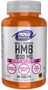Now Foods HMB, Double Strength, 1,000 mg, 90 Tablets