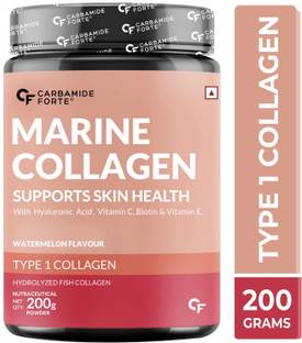 CARBAMIDE FORTE Marine Collagen Powder for Hair & Skin | Skin Glow Supplement for Women & Men