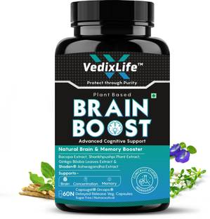 VedixLife Brain and Memory Booster Capsule | Memory, Focus & Clarity