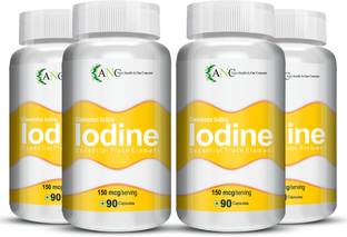 ANC Iodine 150mcg Supplement Support Thyroid & Maintain Healthy Cellular Pack of 4